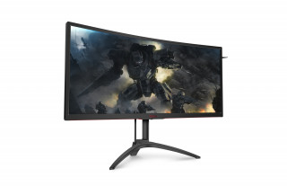 AOC AG352UCG6 Gaming ívelt 120Hz MVA 35" 3440x1440, 21:9, 300 cd/m2, 4ms, VGA, HDMI, DP, 2xUSB, hangszóró PC