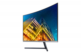 Samsung 31,5" U32R590C LED 4K HDMI Display port ívelt kijelzős kékes sötétszürke monitor PC