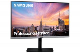 Samsung Monitor 24" - S24R650FDUX (IPS, 16:9, 1920x1080, 250cd/m2, 5ms, HDMI, DP, USB 3.0 x2, USB2.0 x2, szürke) PC