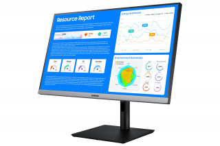 Samsung Monitor 24" - S24R650FDUX (IPS, 16:9, 1920x1080, 250cd/m2, 5ms, HDMI, DP, USB 3.0 x2, USB2.0 x2, szürke) PC