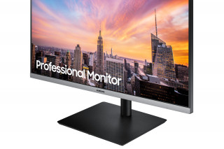 Samsung Monitor 27" - S27R650FDUX (IPS, 16:9, 1920x1080, 250cd/m2, 5ms, HDMI, DP, USB 3.0 x2, 2.0 x2, szürke) PC