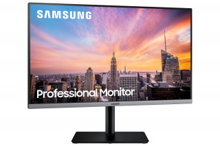 Samsung Monitor 27" - S27R650FDUX (IPS, 16:9, 1920x1080, 250cd/m2, 5ms, HDMI, DP, USB 3.0 x2, 2.0 x2, szürke) PC