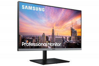 Samsung Monitor 27" - S27R650FDUX (IPS, 16:9, 1920x1080, 250cd/m2, 5ms, HDMI, DP, USB 3.0 x2, 2.0 x2, szürke) PC