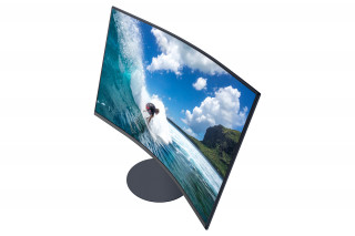 Samsung 27" C27T550FDU LED HDMI Display port ívelt kijelzős kékes sötétszürke monitor PC