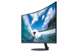 Samsung 31,5" C32T550FDU LED HDMI Display port ívelt kijelzős kékes sötétszürke monitor PC