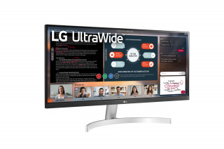 LG Monitor 29" - 29WN600-W (IPS; 21:9; 2560x1080; 5ms; 250cd; HDMIx2; DP; Speaker; HDR10; FreeSync, sRGB90%) PC