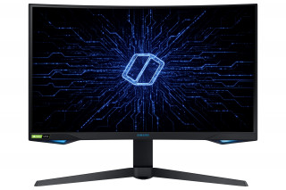 Samsung Monitor 27" - C27G75TQSU (VA, 16:9, 2560x1440, 350cd/m2, 1ms, DP1.4, HDMI, USB, fekete, ívelt) PC