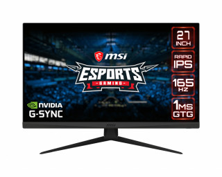 MSI Optix G273QF 68,6 cm (27") 2560 x 1440 pixelek Quad HD LCD Fekete PC