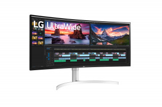 LG 38WN95C-W 21:9 Ívelt Ultrawide IPS Monitor Thunderbolt PC