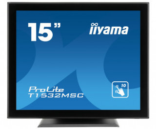 Monitor IIyama T1532MSC-B5X 15', TN touchscreen, 1024x768, HDMI/DP, speakers PC