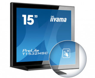 Monitor IIyama T1532MSC-B5X 15', TN touchscreen, 1024x768, HDMI/DP, speakers PC