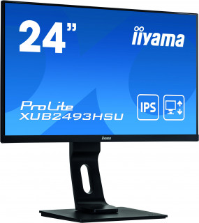 iiyama ProLite XUB2493HSU-B1 számítógép monitor 60,5 cm (23.8") 1920 x 1080 pixelek Full HD LED Fekete PC