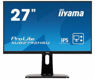 iiyama ProLite XUB2792HSU-B1 LED display 68,6 cm (27") 1920 x 1080 pixelek Full HD LCD Fekete PC