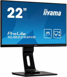 Monitor Iiyama XUB2292HS-B1 21.5inch, IPS, Full HD, HDMI/DP, speakers PC