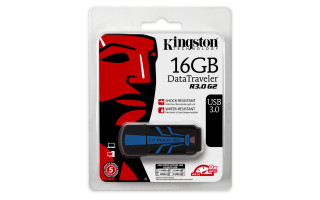 Kingston 16GB USB3.0 Fekete-Kék (DTR30G2/16GB) Flash Drive PC