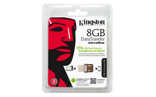 Kingston 8GB microUSB2.0 / USB2.0 Barna (DTDUO/8GB) Flash Drive PC