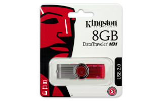 Kingston 8GB USB2.0 Piros (DT101G2/8GB) Flash Drive PC