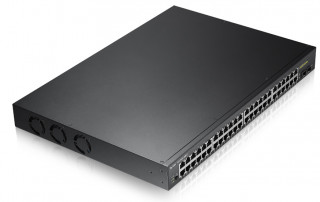 ZyXEL GS1900-48HP 48port GbE LAN smart menedzselhető PoE switch PC