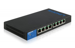 Linksys SMB LGS308P 8port POE+ GbE LAN Smart menedzselhető asztali Switch PC