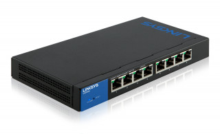 Linksys SMB LGS308 8port GbE LAN smart menedzselhető asztali switch PC