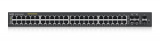 ZyXEL GS2210-48HP 50port GbE LAN L2+ menedzselhető POE switch (375W) PC