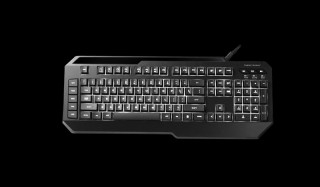 Cooler Master CM Storm Suppressor fehér LED világítással fekete HUN gamer billentyűzet PC