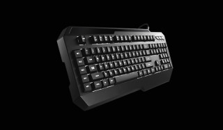 Cooler Master CM Storm Suppressor fehér LED világítással fekete HUN gamer billentyűzet PC