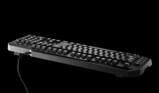 Cooler Master CM Storm Suppressor fehér LED világítással fekete HUN gamer billentyűzet PC