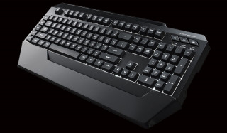 Cooler Master CM Storm Suppressor fehér LED világítással fekete HUN gamer billentyűzet PC