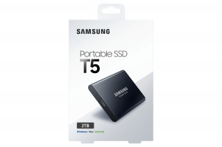 Samsung 2048GB USB 3.1 (MU-PA2T0B/EU) fekete T5 külső SSD PC