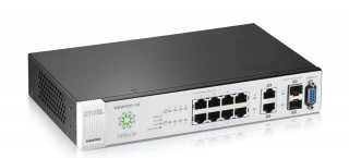 ZyXEL NSW100-10P 8port GbE LAN (180W) PoE 2port GbE SFP L2 cloud menedzselhető switch PC