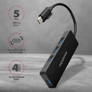 Axagon HUE-G1C 4 portos USB3.2 HUB PC