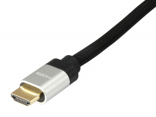 Equip Kábel - 119381 (HDMI2.1 kábel, apa/apa, 8K/60Hz, eARC, VRR, QMS, QFT, ALLM, DSC, aranyozott, 2m) PC