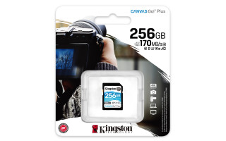 Kingston 256GB SD Canvas Go Plus (SDXC Class 10 UHS-I U3) (SDG3/256GB) memória kártya PC