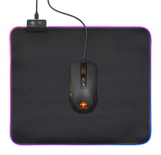 Deltaco Gaming GAM-077 RGB fekete 320x270 mm egérpad PC