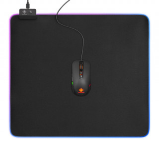 Deltaco Gaming GAM-078 RGB fekete 350x400 mm egérpad PC