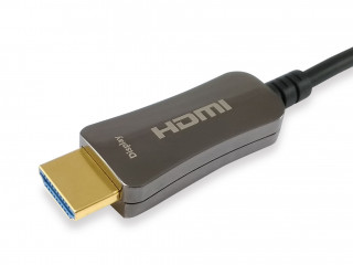 Equip Kábel - 119433 (Aktív HDMI2.0 kábel, apa/apa, 4K/60Hz, 3D, HDCP2.2, HDR, aranyozott, 100m) PC