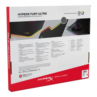 Kingston HyperX FURY Ultra (large) RGB gamer egérpad PC