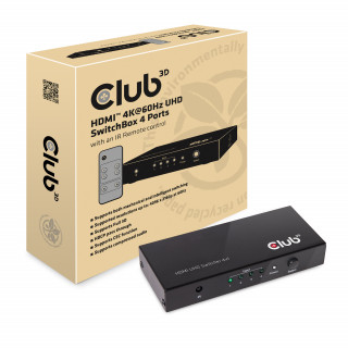 Club3D SenseVision HDMI 2.0 UHD 4 port Switchbox PC