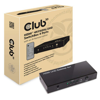 Club3D SenseVision HDMI 2.0 UHD 4 port Switchbox PC