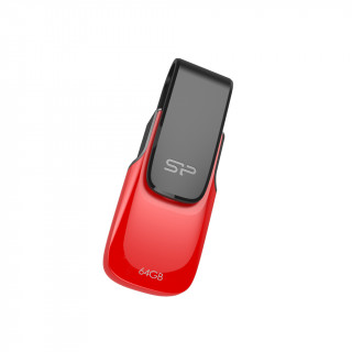 Silicon Power Ultima U31 USB flash meghajtó 64 GB USB A típus 2.0 Fekete, Vörös PC