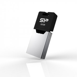 Silicon Power SP008GBUF2X20V1K USB flash meghajtó 8 GB USB Type-A / Micro-USB 2.0 Fekete PC