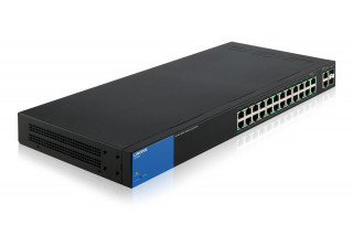 Linksys SMB LGS326P 24port (+2 combo RJ45/SFP) GbE LAN MAXPOE Menedzselhető Switch PC