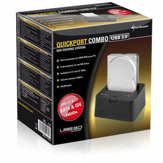 HDD-DOCK Sharkoon QuickPort Combo (USB3.0) PC