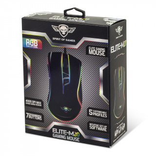 Spirit of Gamer Elite-M20 egér Jobbkezes USB A típus Optikai 4000 DPI PC