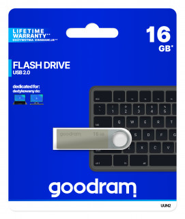 GOODRAM 16GB USB2.0 UUN2 Ezüst (UUN2-0160S0R11) Flash Drive PC