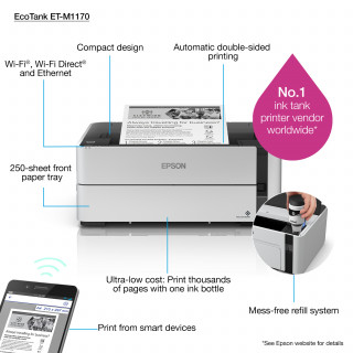 PRNT Epson EcoTank M1170 tintasugaras nyomtató PC