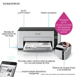 Epson EcoTank M1120 wireless tintasugaras nyomtató PC