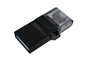 Kingston Technology DataTraveler microDuo3 G2 USB flash meghajtó 128 GB USB Type-A / Micro-USB 3.2 Gen 1 (3.1 Gen 1) PC