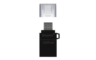 Kingston Technology DataTraveler microDuo3 G2 USB flash meghajtó 32 GB USB Type-A / Micro-USB 3.2 Gen 1 (3.1 Gen 1) PC